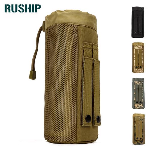 

outdoor bags equipment molle water bottle pocket pouch fanny pack 800ml bag belt drawstring purse camouflage waist travel packs1