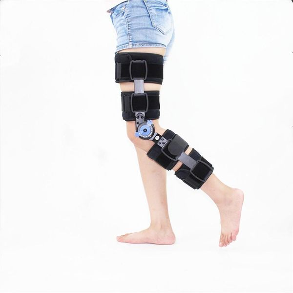

ортопедические откидная knee brace поддержки регулируемый стабилизатор splint wrap растяжение post-op hemiplegia сгибание joint поддержки уд, Black;gray