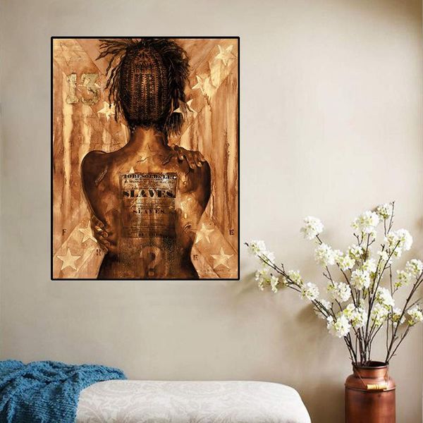

paintings modern nude girl back wall art canvas painting abstract warm color poster print picture for living room decor