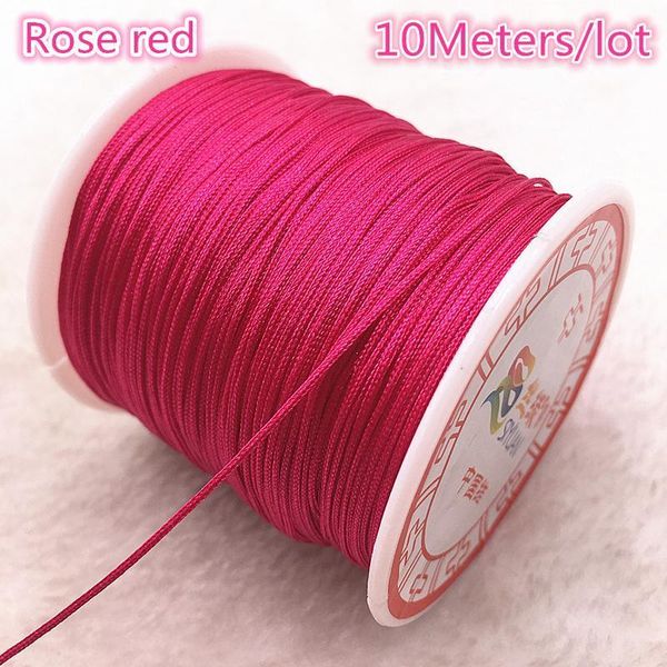 

10meters lot 0.8 1.0mm nylon cord thread chinese knot macrame cord bracelet braided string diy tassels beading string thread h qylehz
