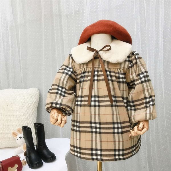 

foreign girls' 20 new autumn and winter korean version sle thickened drs children's princs plush skirt, Red;yellow