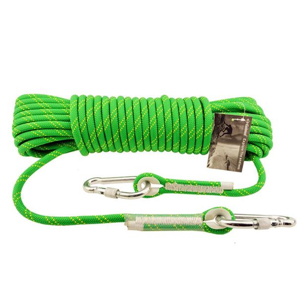 

10mm diameter outdoor rock climbing insurance rope protective work downhill