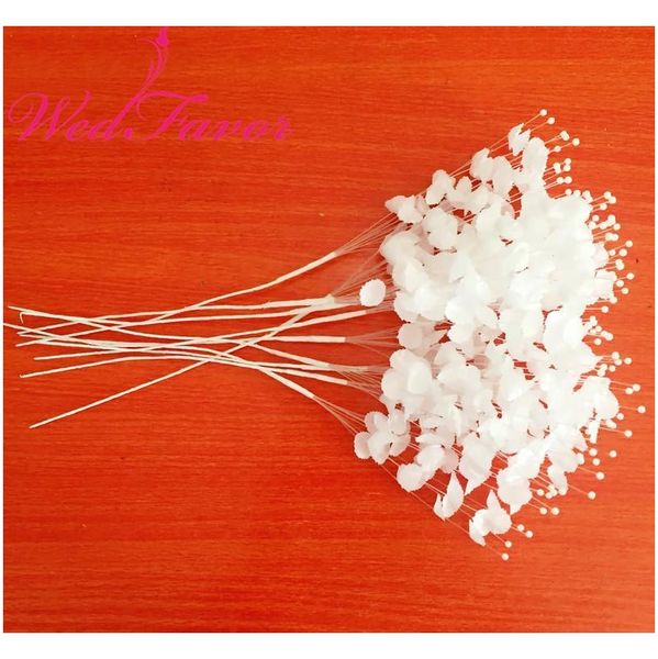 

100pcs white 28cm handmade pearl bead spray wire stems wedding flower bouquet bridal hair garland corsage decora jllpjv mx_home