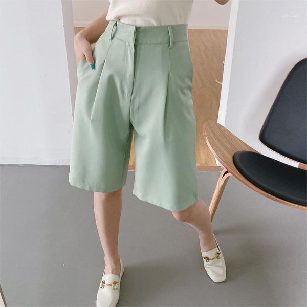 

women's shorts summer women's casual solid color loose shorts1, White;black