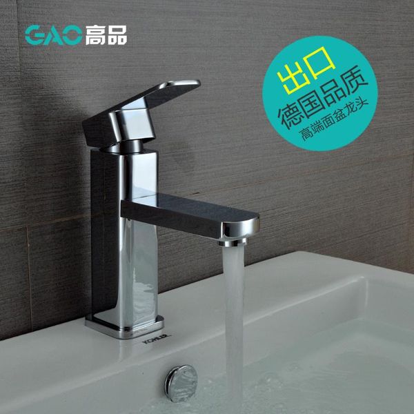 

basin faucet, basin mixer, bathroom faucet water tap, chrome finish square faucet ,single handle tap, wholesale