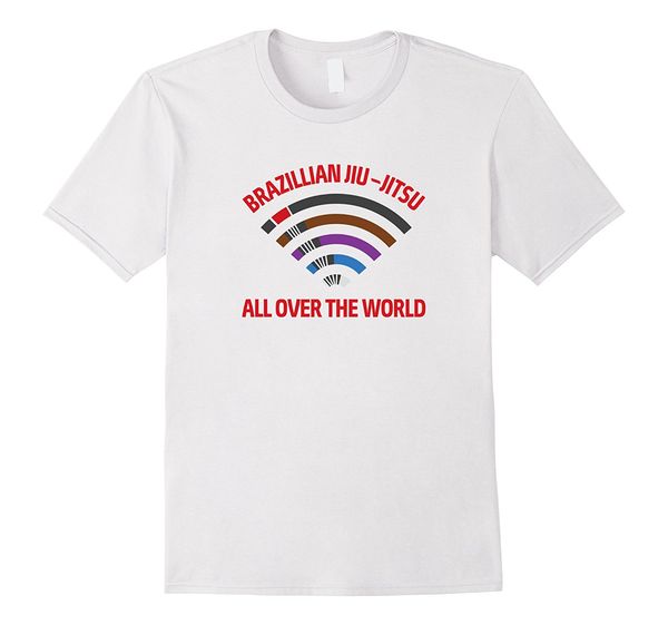 

2019 summer style fashion tshirt - bjj brazilian jiu-jitsu wifi all over the world tee shirt sport hooded sweatshirt hoodie