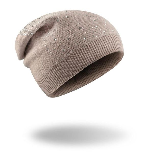 

skullies кристалл блеск вязаные skullies шапочки головные уборы для женщин весна осень зима шапки мода леди девушка bonnet hat, Blue;gray