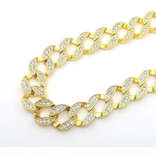 

18k yellow gold lab cz diamond cuban chain link micro pave miami nb iced out men necklace 140g 76cm 30inch 15mm wide, Silver