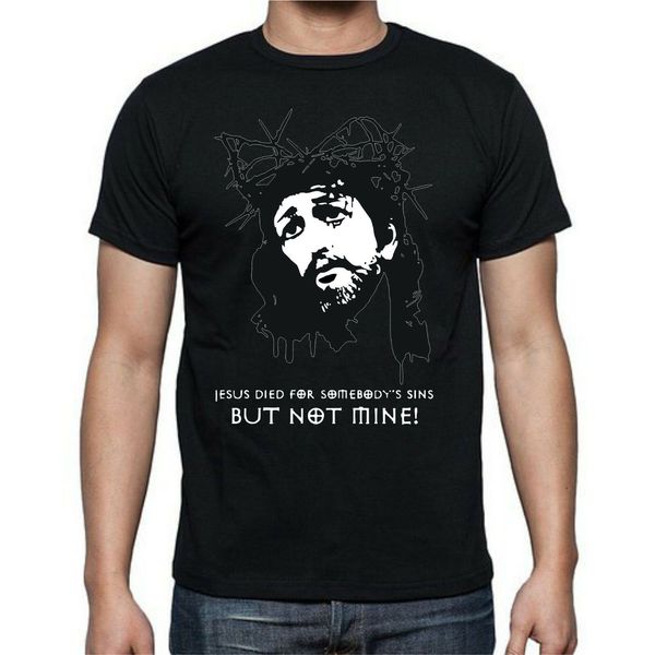 

jesus died for sins not mine christ antichrist atheist funny new fashion men casual brand print t shirt sport hooded sweatshirt hoodie