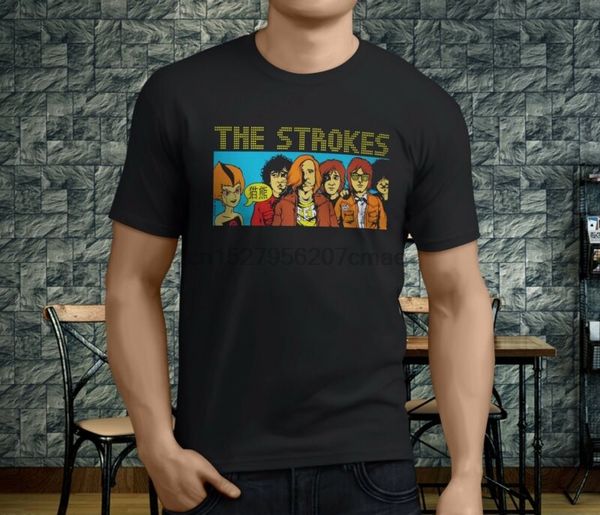 

new popular the strokes cartoon men's black t-shirt s-3xl sport hooded sweatshirt hoodie