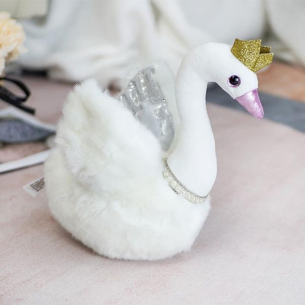 

28см белый и черный лебедь плюшевые игрушки фаршированные мягкие животных корона свон игрушки детские игрушки wmttex infant2005