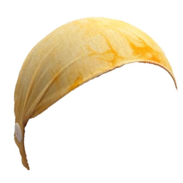 

fashion cotton elastic hairband dyeing button headband running sports yoga headband headscarf hair acc jllaom