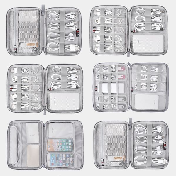 

digital storage bag usb data cable organizer earphone line bag pen mobile power travel bag electronic accessories