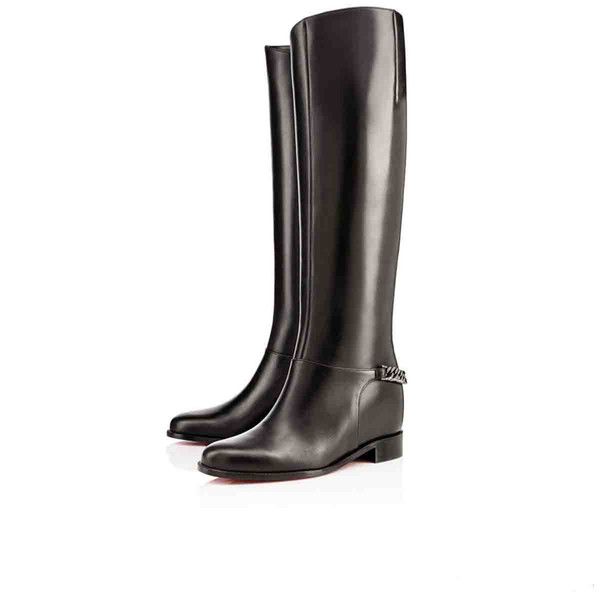 

winter woman tall boots luxurious brand red bottom tall over-knee boot karitube black sheeskin suede calfskin genuine leather wedding