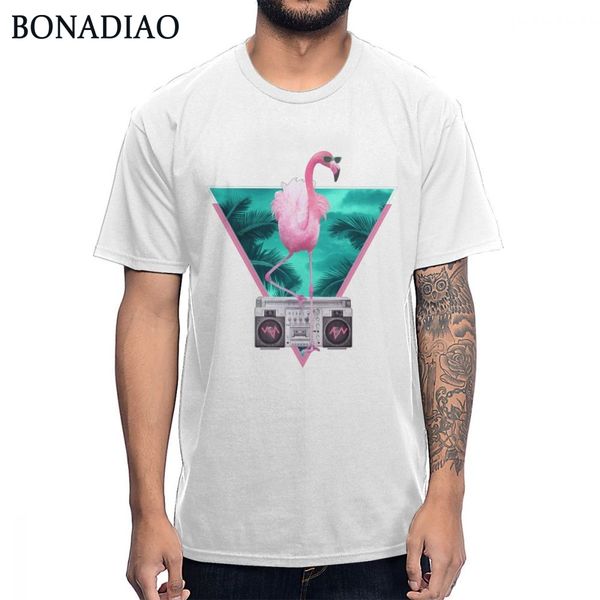 

2019 summer fashion design miami flamingo t shirt for men stylish hip hop round neck t-shirt sport hooded sweatshirt hoodie