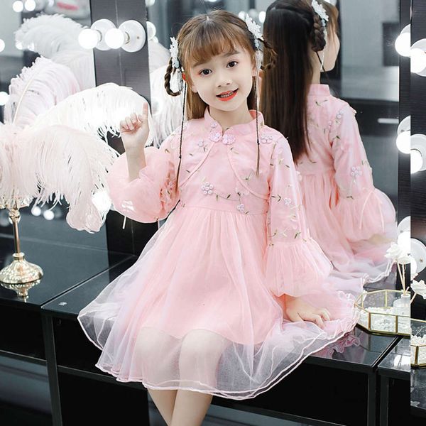 

sve plush 2020 and winter new bubble girls' autumn puffy skirt red princs performance drs, Red;yellow