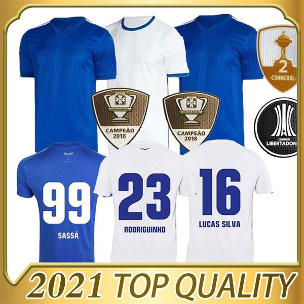 

new 20 21 cruzeiro soccer jersey fred home blue away white robinho thiago neves 2020 men football shirt, Black;yellow