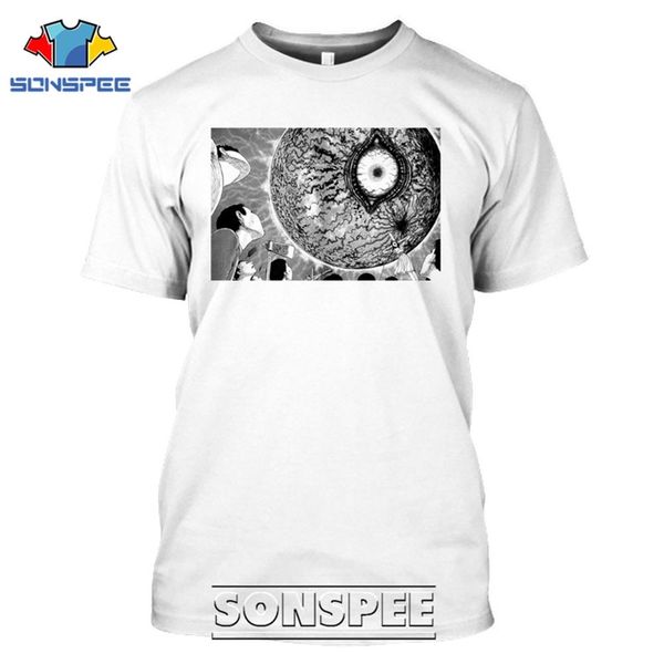 

junji ito horror anime japanese men 3d print shirts hentai aesthetic horror men clothing