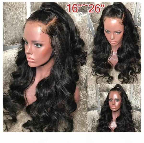 

curly wave wig lace front mixed human hair synthic wigs bleached knots brazilian front lace wig pre plucked natural hairline, Black