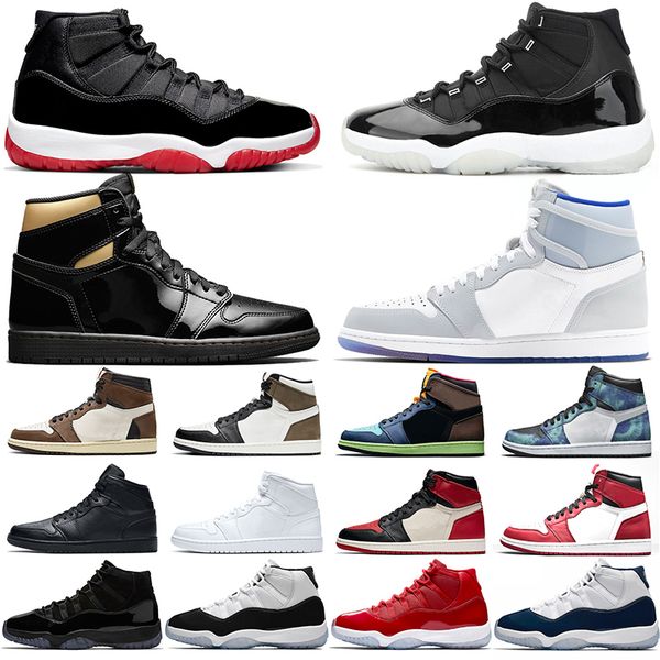 

jumpman 1s 11s мужчины женщины баскетбольной обуви anniversary 11 двадцать пятый бред 1 tie dye био hack моды мужские тренажёры спорт кроссо, White;red