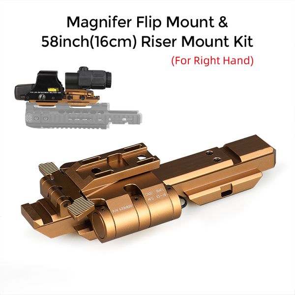 Scope Mounts Tactical G33 Mounts Magnifier Flip-To-Side Quick Detach w/5/8