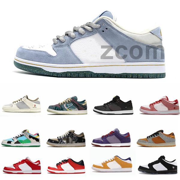 

2021 sean cliver sb panda dunks low running shoes women mens trainers wheat lemon wash chunky dunky university red sneakers 36-45