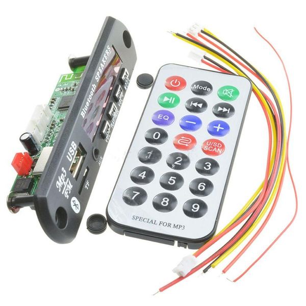 

wireless bluetooth 12v mp3 wma decoder board o module usb tf radio for car