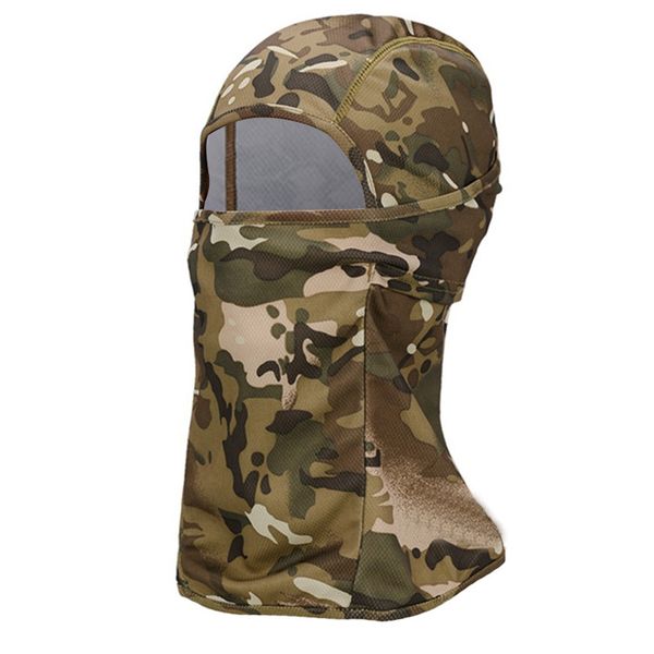 Cappellini da ciclismo Maschere 2021 Cylling Mask Camouflage Copricapo tattico Protezione solare per esterni Calore a prova di sabbia Attrezzatura da equitazione