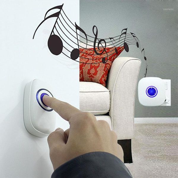 

doorbells wireless doorbell waterproof door chime with 38 chimes no batteries required for receiver as991