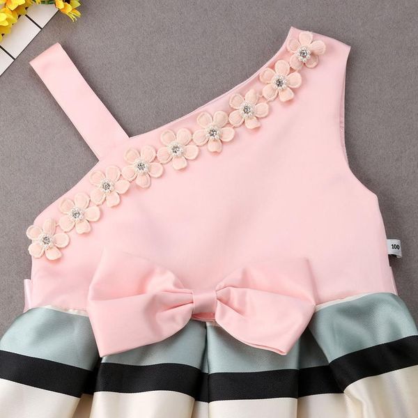 

pudcoco 3-9y princess kid girls dresses one shoulder bow tutu dress kid dress for girl party elegant wedding dress girl jllqvg