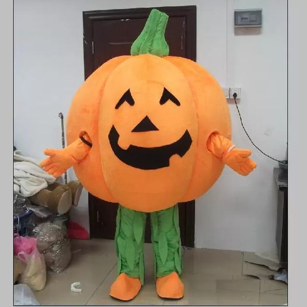 Costume da mascote da abóbora de Halloween Qualidade superior personaliza o caráter vegetal dos desenhos animados Caráter adulto Carnaval do Natal Festival do carnaval do Natal