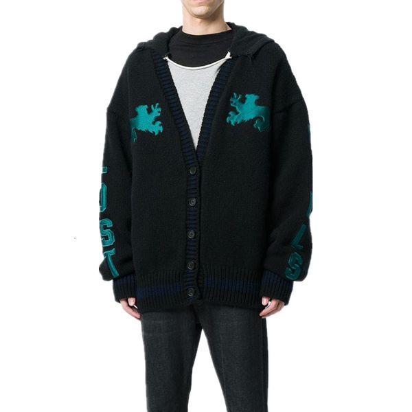 

19ss season5 kanye knitted jacket sweater men women hightstreet cardigan jacket autumn winter coats fashion outwear oversize hfymjk277, Black;brown