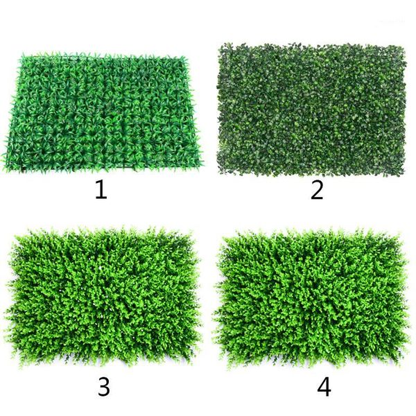 

40x60cm wedding flower grass mat green artificial plant lawns landscape carpet for home garden wall decoration fake grass1