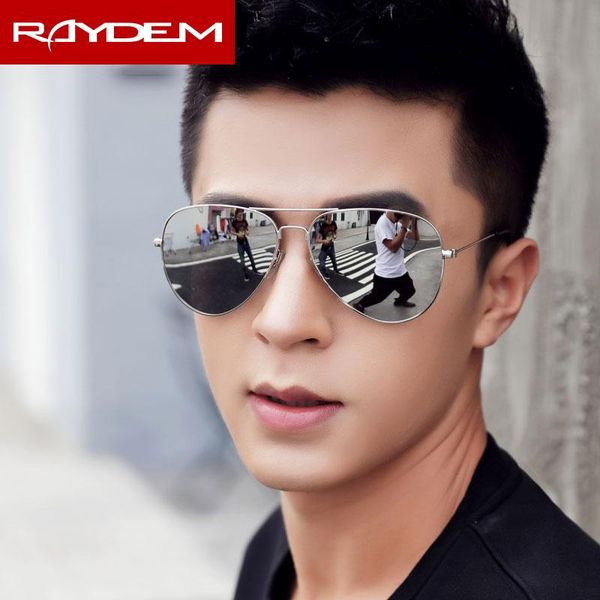 

classic pilot polarized men sunglasses aviation male sun glasses mirror coating alloy outdoor driver, White;black
