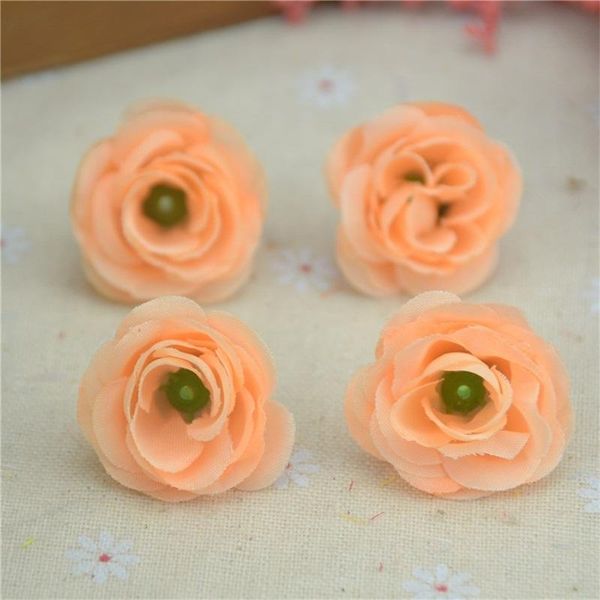 

50 шт. 3 см дешевые искусственные шелковые цветок мини розовые головы для свадебного декора diy партия декоративные скрапбукинг венки поддел