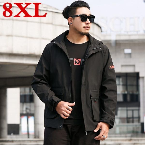 

men's jackets 2021 big plus size 8xl 7xl 6xl 5xl men's casual man's army waterproof coats male jacket breathable windproof1, Black;brown