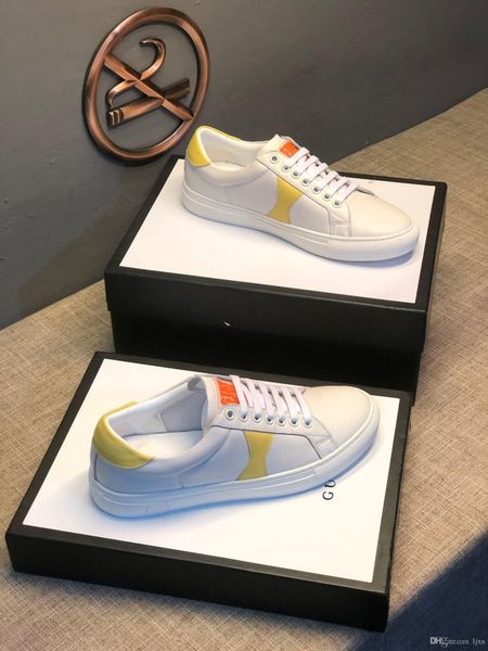 

новые arrivel мужской обувь высшего качества белый кожаный ремешок с удобными плоской дном роскоши случайной подошвой-формный походных ботин, Black