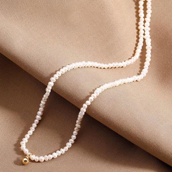 

chokers natural stone pendant pearl necklace for women add charm choker luxury atmosphere party wedding christmas gift 2021, Golden;silver