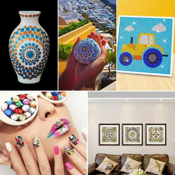 

29pcs mandala dotting tools set diy stone painting tools for painting rock stones drawing stencil template brush art cr qylzih, Silver