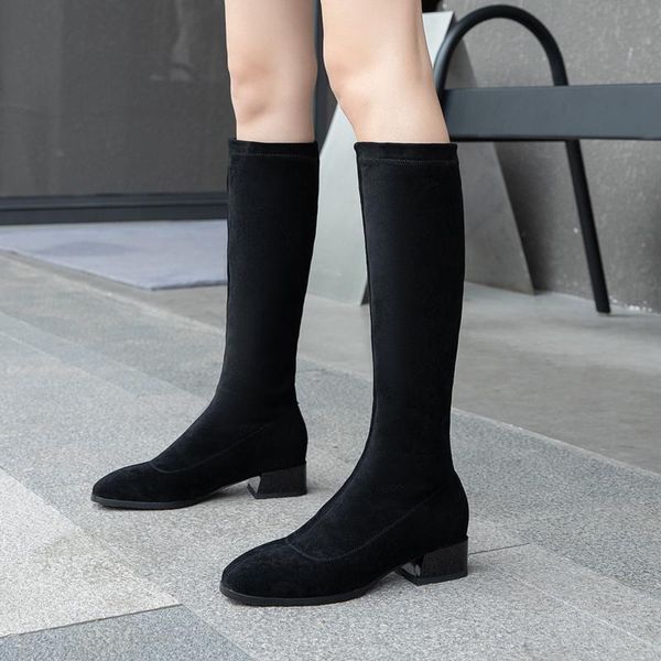 

women's high boots for women shoes 2020 winter autumn black slim thigh knee high boots women casual long party shoes woman