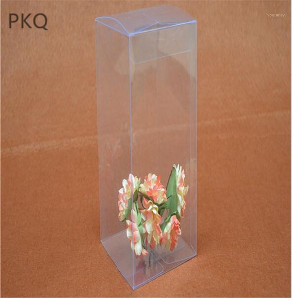 

gift wrap 50pcs 6 sizes clear pvc box christmas favors chocolate transparent packing rectangle plastic display boxes1