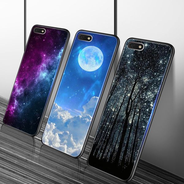 

телефон черный матовый мягкий силиконовый чехол для huawei y5 y6 lite prime case coque fundas