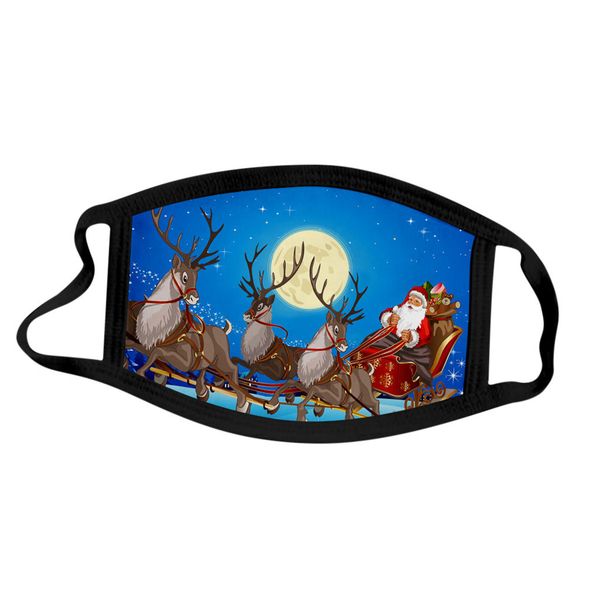 

maskfor christmas party 25# mask elk printing kids face maskfashion pollution respirator cover masks mondmasker wasbaar