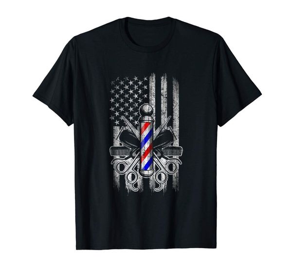 

barber t-shirt vertical american flag new 2019 fashion men summer o neck cotton custom printed t shirts sport hooded sweatshirt hoodie