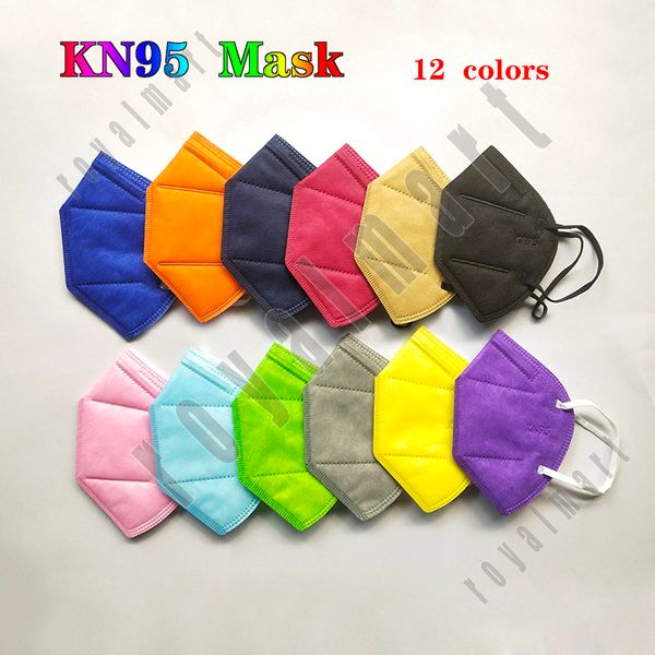 

kn95 face mask 5 layers color breathable masks with individual package
