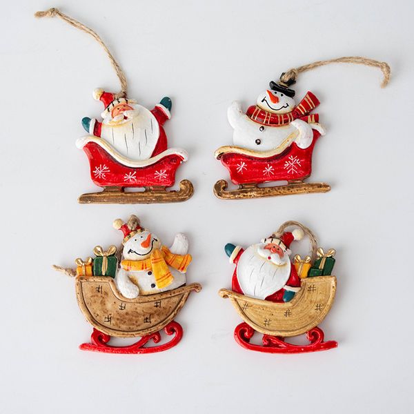 

santa claus snowman christmastree decoration pendants hanging ornaments crafts gift xmas new year party wedding home decor 63200