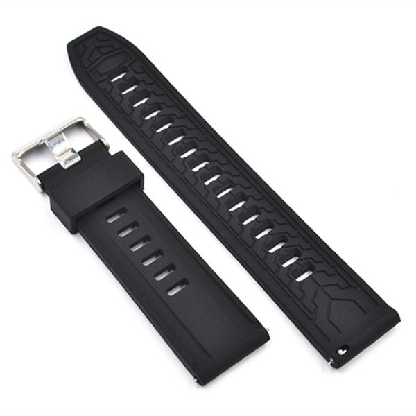 

ремешок замена диапазона мода регулируемая силикон размер casual wrist 18 20 22 24мм мягкий водонепроницаемый sqckxx bdefashion, Black;brown