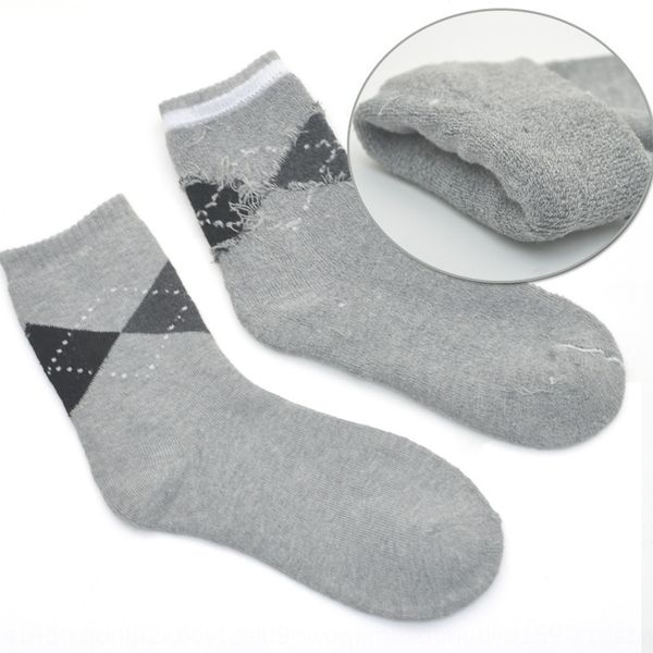 

winter thickened british style men's dark terry north cold-resistant and antie-resistant men's for the socks and socks elderly ji6, Black