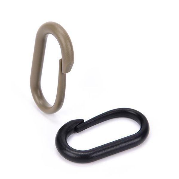 

u-ring nylon outdoor molle webbing backpack locking carabiner buckle keychain ring for tactic qylrwr