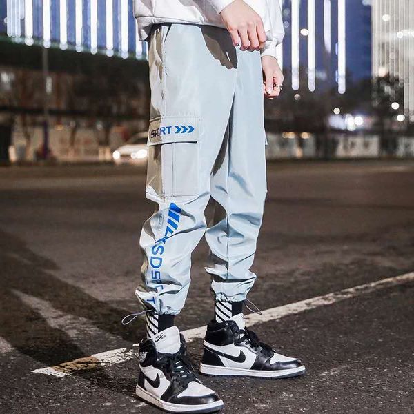 

men pants streetwear harem joggers 2019 new male trousers mens hip hop cargo pants loose sweatpants casual autumn, Black